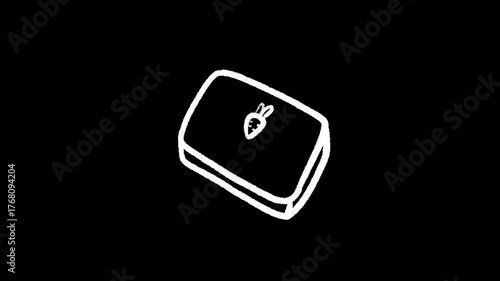 Electronic devices hand drawn animation