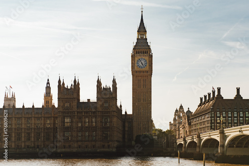 The beauty of Big Ben and Palace of Westminster in daytime, England, a must-visit historic landmark and popular tourist attraction.