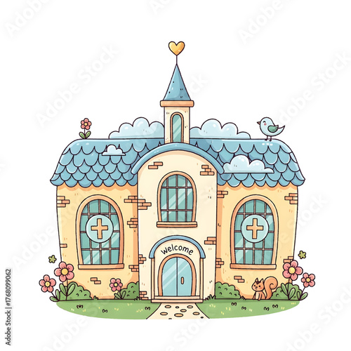 Charming Storybook Style Hospital Building