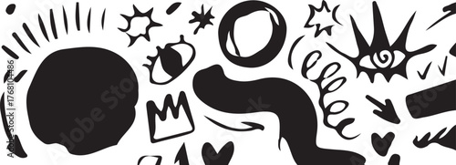 Abstract Hand Drawn Doodle Elements Vector Set

Modern Ink Brush Shapes and Symbols Collection

Creative Abstract Marks and Scribble Design Pack