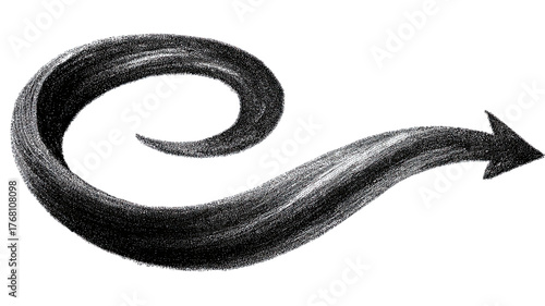 snake type blakarrow icon on hite backgound