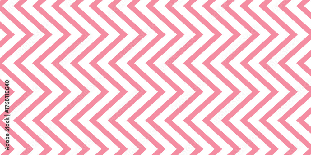 Fototapeta premium simple pink zigzag line pattern for banner poster background.