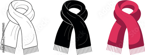 Elegant Collection of Scarves in Various Styles and Colors Winter Fashion Accessories
