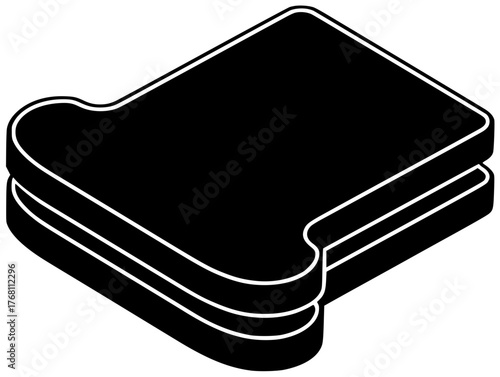 bread illustration food silhouette breakfast logo toast icon morning outline toaster slice bakery hot fresh french sandwich lunch machine shape and vector graphic background