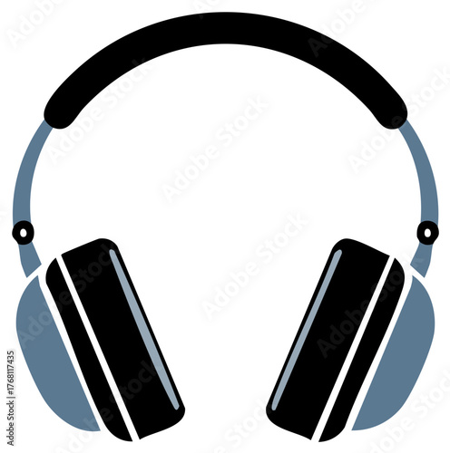 Modern Studio Headphones with Padded Headband and Earcups