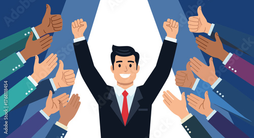 Gavel in Continuous Line Art Illustration: Law and Order Symbol Depicting Justice, Legal System, Judgement, Courthouse, and Courtroom, with Elegant, Minimalist Design for Professional Legal Presentati