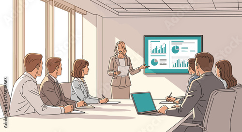 Rowing Team in Action on Water: Competitive Eight-Person Crew Sprinting in a Racing Shell on a River, Representing Teamwork and Coordination in a Sporting Event for a Fitness or Team Building Campaign