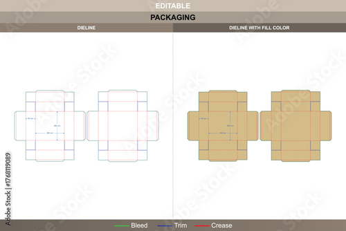 Square board game box with lid dieline built in vector layout professional printing setup and strong packaging panels featuring accurate die line placement for secure assembly