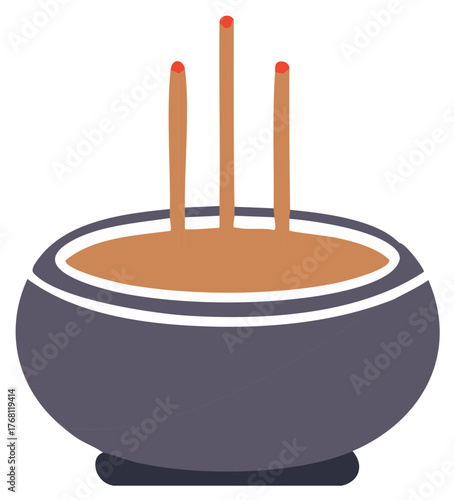 Minimalist Incense Sticks and Burner for Spiritual Practices Meditation and Traditional Rituals