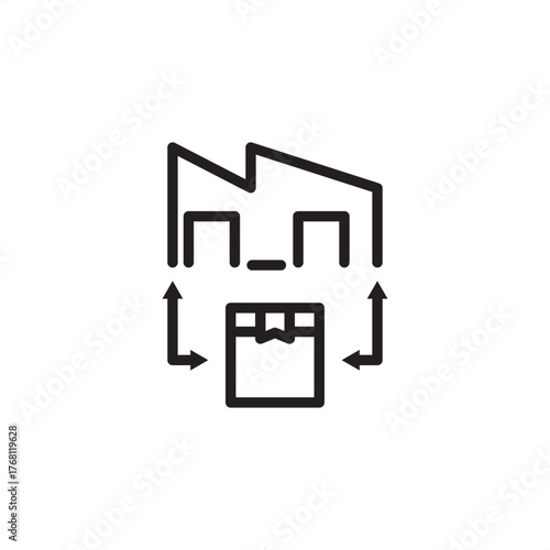 Remanufacturing icon symbolizing restoration and material renewal, representing modern circular economy processes, specialized industrial disassembly, and refurbishment and quality control systems.