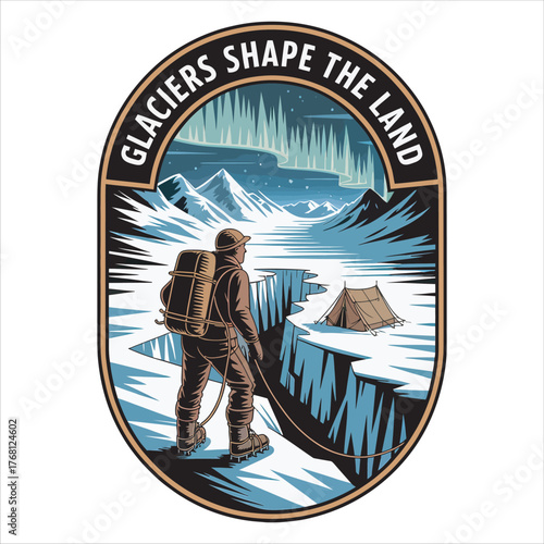 Glaciers Shape the Land (Alternate Color)