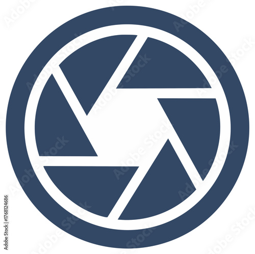 Free Download Camera Shutter Aperture Icon, Symbol, Circle, Photography Concept - GFXLoad