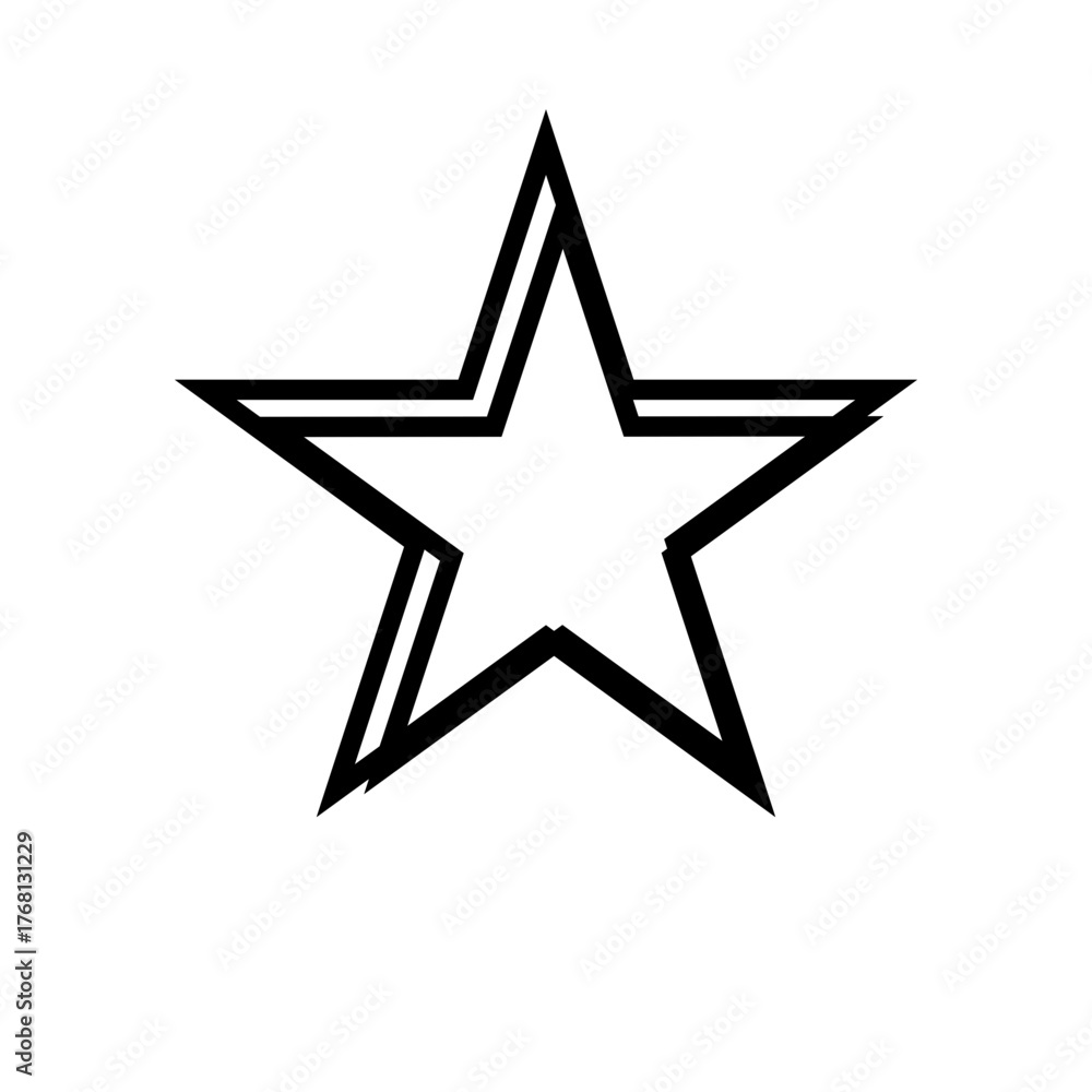 Fototapeta premium vector illustration of a star