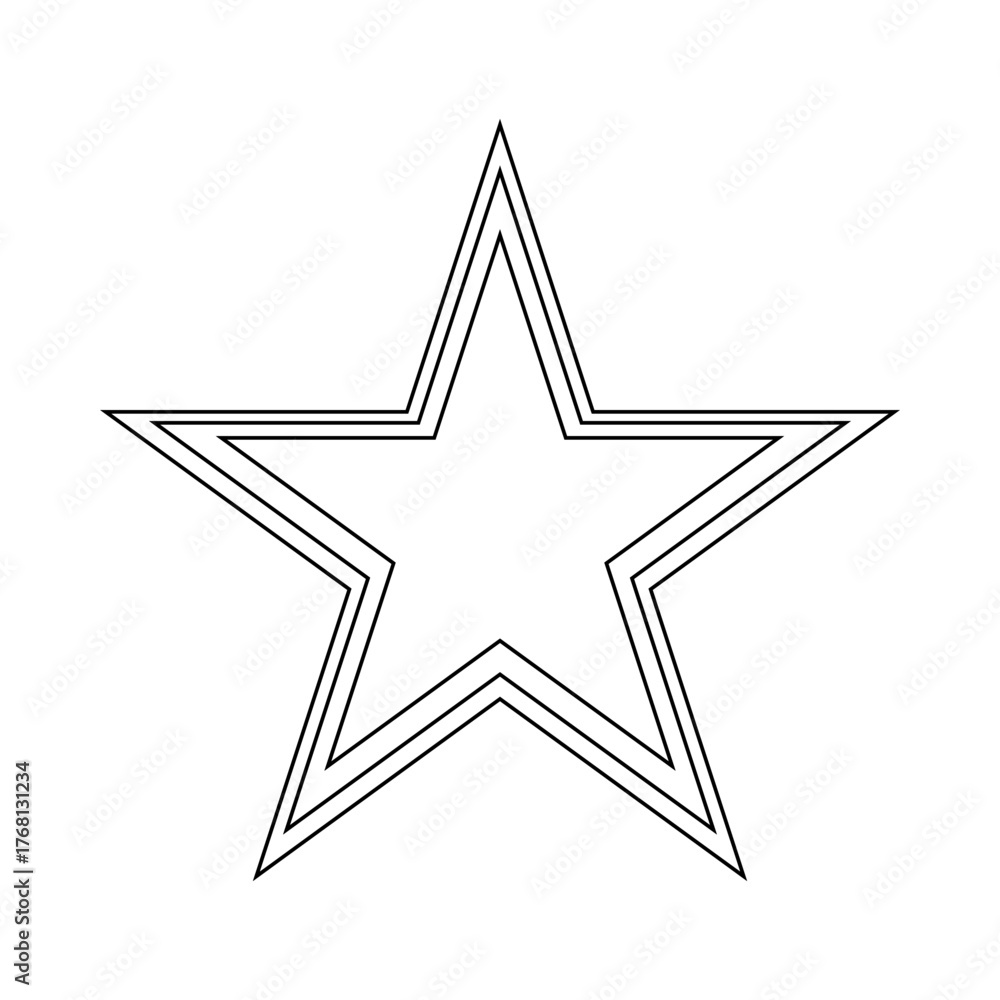 Fototapeta premium vector illustration of a star