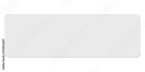 Free Download Realistic Clear Glass Bar, Transparent UI Button with Rounded Corners on Alpha Background
 - GFXLoad