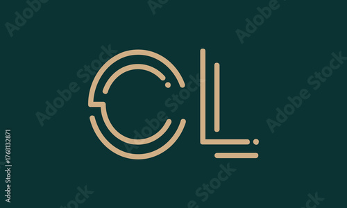 CL C cl initial logo | initial based abstract modern minimal creative logo, vector template image. luxury logotype logo, real estate homie logo. typography logo. initials logo