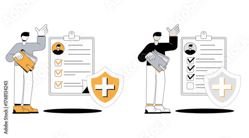 life insurance concept vector illustration