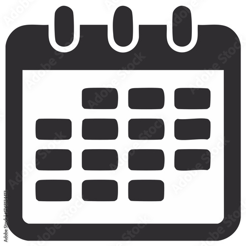 Calendar page with days for planning appointments and events