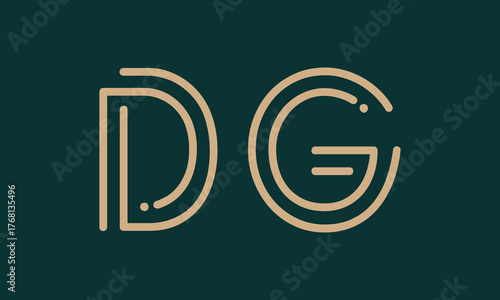 DG D dg initial logo | initial based abstract modern minimal creative logo, vector template image. luxury logotype logo, real estate homie logo. typography logo. initials logo