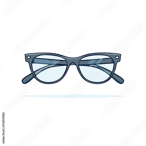 Stylish Eyeglasses Depicting Clear Vision and Modern Design for Eye Care Concepts