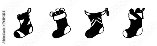 Christmas stocking vector illustration scalable scalable gift icon festive holiday season