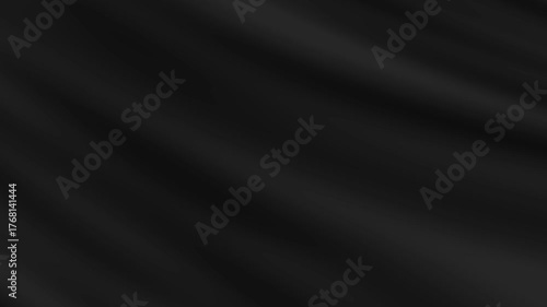 black flag smooth silk fabric wave animation