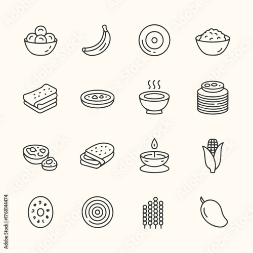 Vector art of silhouette illustration of a curler in action, surrounded by curling stones and brooms, capturing the dynamic essence of the sport