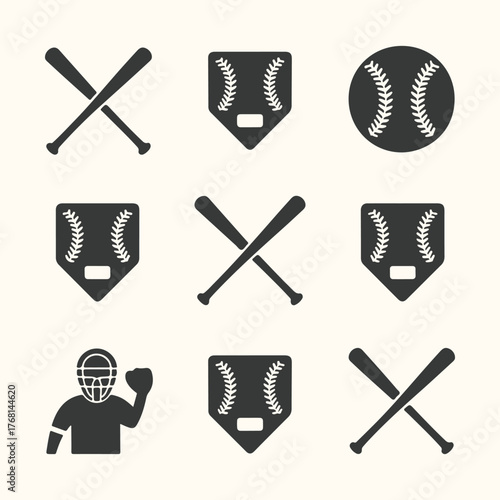 Vector art of collection of four arm wrestling logos featuring clasped hands and text like arm wrestling club and championship