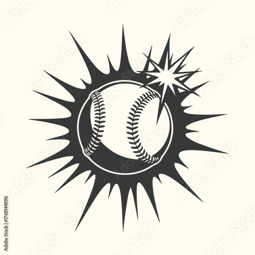 Vector art of vintage illustration of curling sport elements, including stones, players, and the word curling in a retro style, isolated on a light background