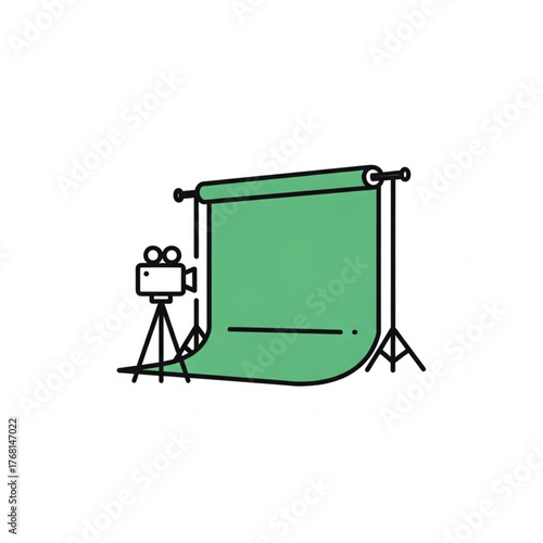 the green screen