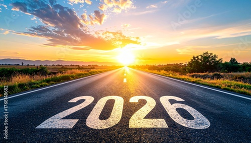 2026 goals and motivation under glowing sunrise