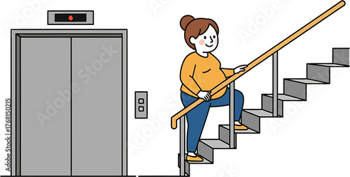 Elevator or Stairs A Woman's Choice for Accessibility and Physical Activity in a Building Scenario