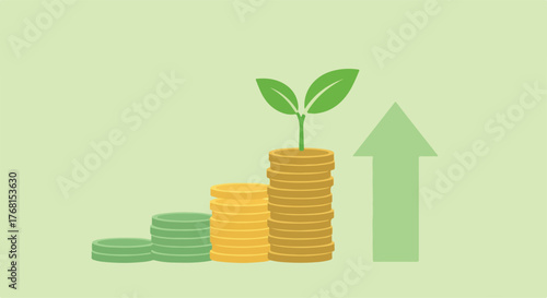 Money Growing A Visual Guide to Financial Growth and Investment Strategy, illustrated with money and plants