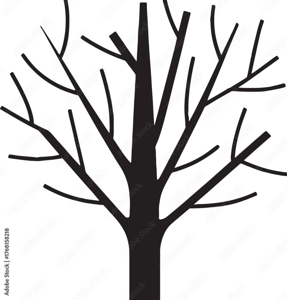 Obraz premium Tree Silhouette Vector For Cutting2.eps