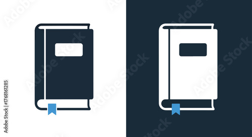 Simple book icon symbol for website and digital projects - Vector icon symbol for website - Icon vector - Blue icon