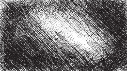 Black white crosshatch texture abstract background vector