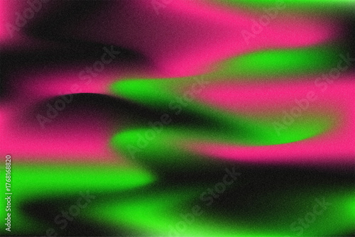 Vibrant Aurora Borealis Abstract Background with Swirling Neon Pink and Green Hues Creating a Mesmerizing and Dynamic Visual Experience for Modern Design Applications