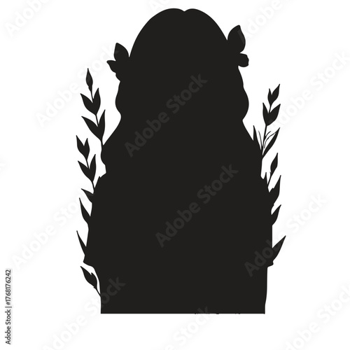 silhouette of a girl
