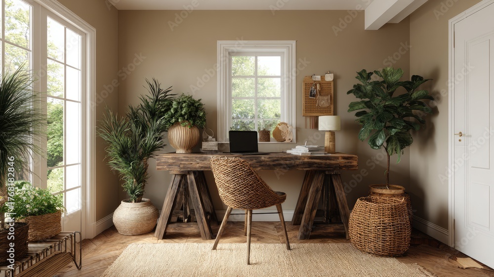 Fototapeta premium Cozy Home Office
