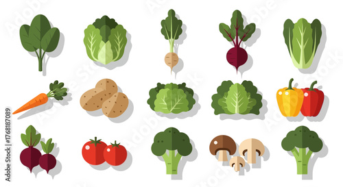 Fresh, crisp vegetables for a healthy lifestyle, adds vibrant color and texture to your design project, visually appealing and perfect for promoting wellness.