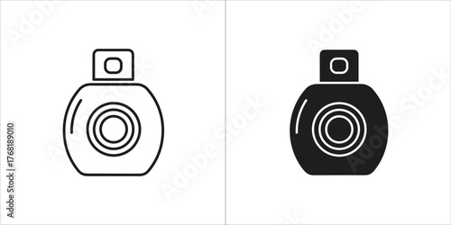 Smart climate control vector icon in line and glyph style