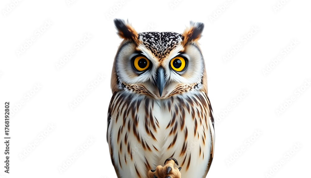 Naklejka premium owl isolated on white background