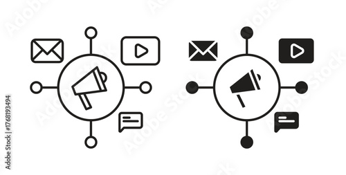 Social campaign icon concept. Logo symbol for web and mobile. Pixel Perfect.