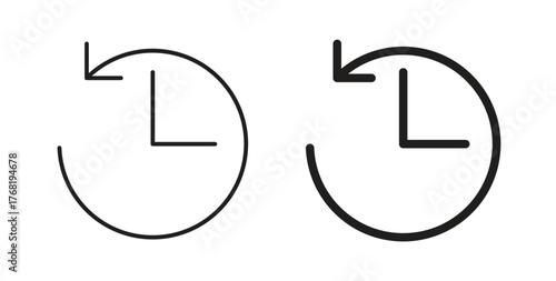 Past time icon concept. Logo symbol for web and mobile. Pixel Perfect.