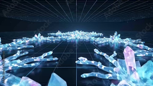 abstract digital neuron network brain connections