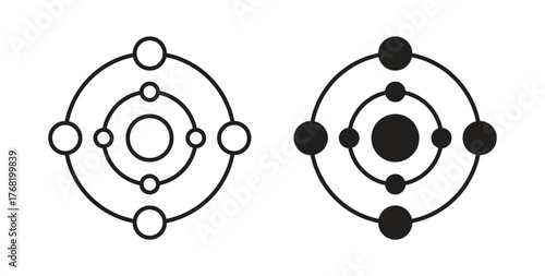 Antioxidant icon concept. Logo symbol for web and mobile. Pixel Perfect.