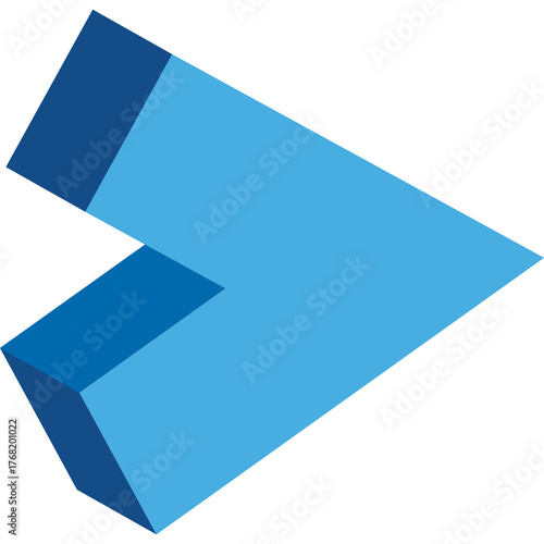 Free Download Abstract Geometric Shape With Light Blue And Dark Blue Tones On A Transparent Background - GFXLoad
