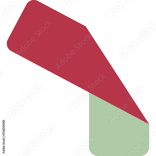 Free Download Abstract geometric shapes with a deep red angled plane overlapping a muted green rectangle against a clean white background symbolizing simplicity and modern design principles - GFXLoad