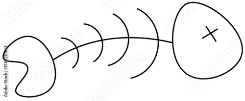 Fish Bone Skeleton Illustration