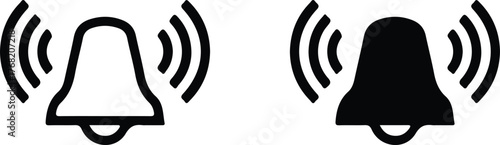 bell set icons vector design logo art